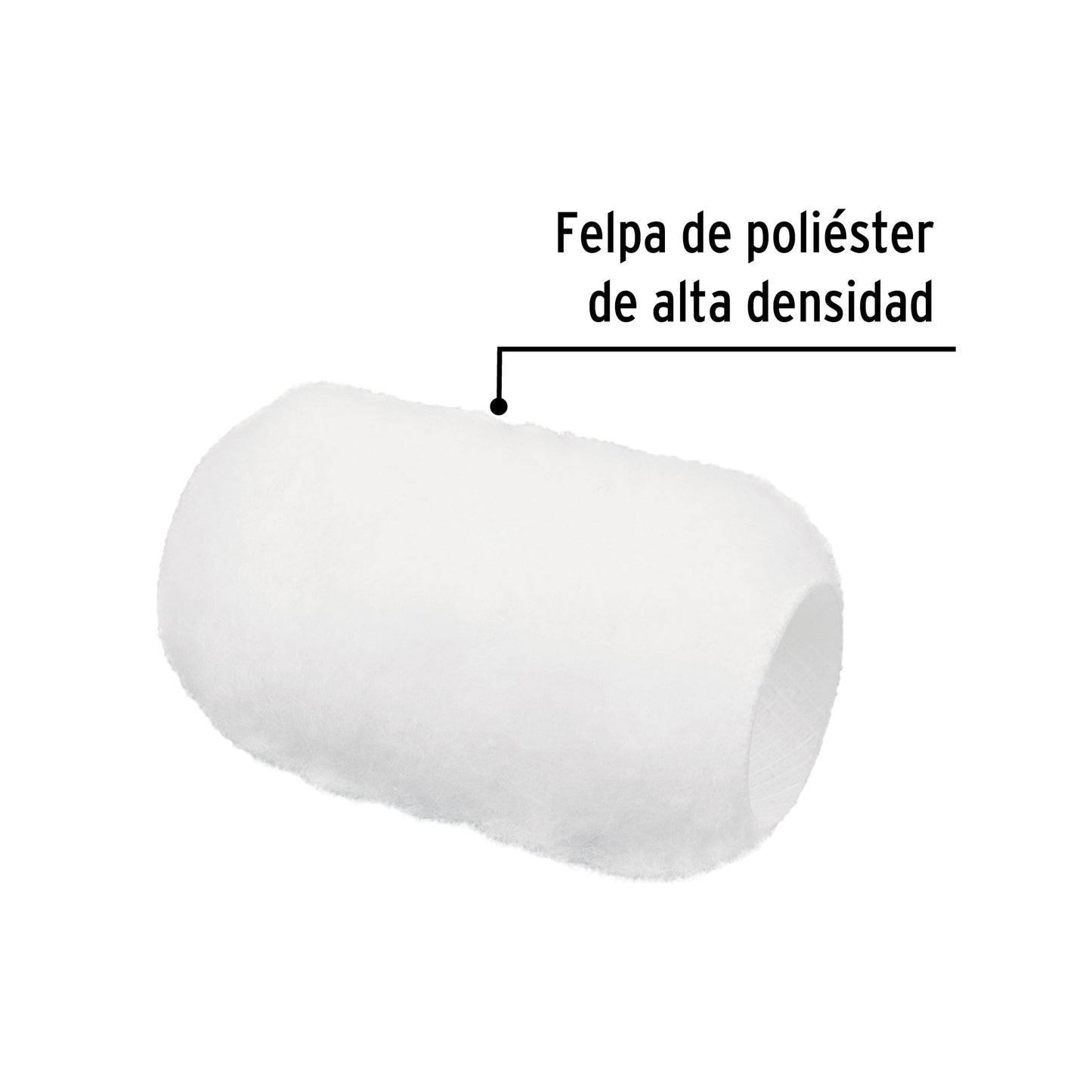 FELPA PARA MINI RODILLO POLIÈSTER 4'' X 3/4'', TRUPER 13897 P