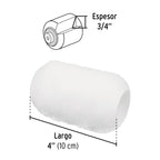 FELPA PARA MINI RODILLO POLIÈSTER 4'' X 3/4'', TRUPER 13897 P