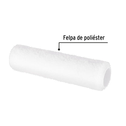FELPA PARA RODILLO, 9 X 3/8'', SUPERCIFIES LISAS, PRETUL 28041 *