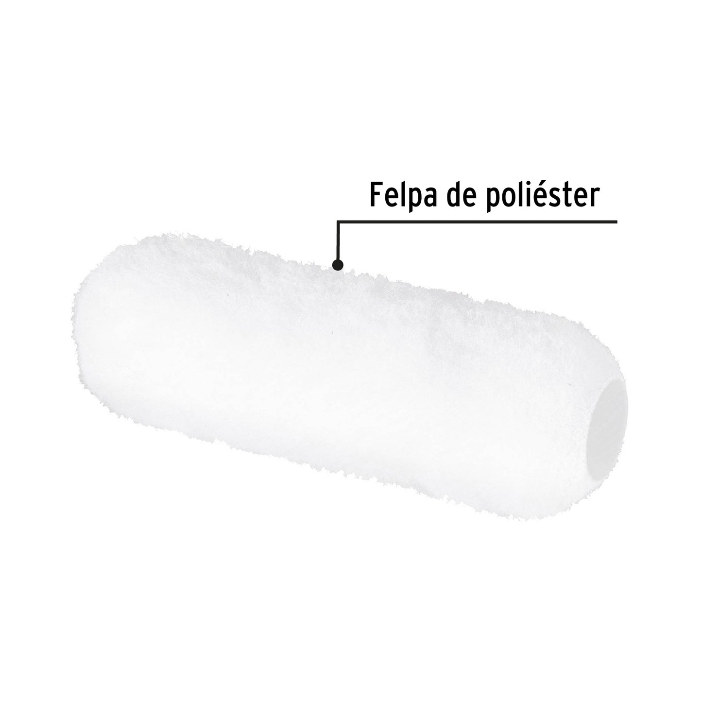 FELPA PARA RODILLO, 9 X 3/4", SUPERFICIES RUGOSAS, PRETUL 28043 P