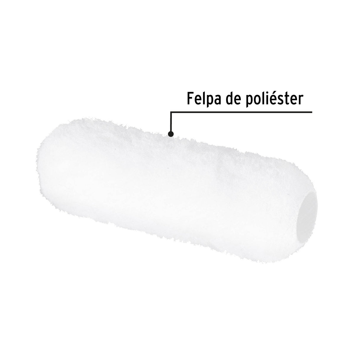 FELPA PARA RODILLO, 9 X 3/4", SUPERFICIES RUGOSAS, PRETUL 28043 P