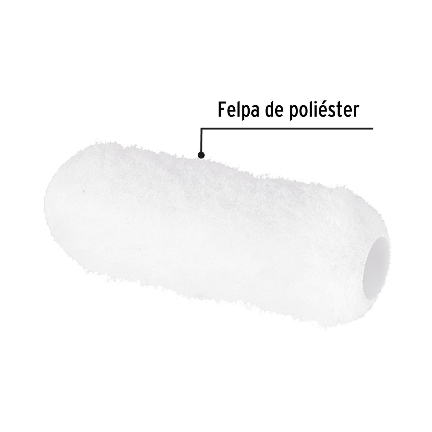 FELPA PARA RODILLO, 9 X 1", SUPERFICIES MUY RUGOSAS, PRETUL 28044 *