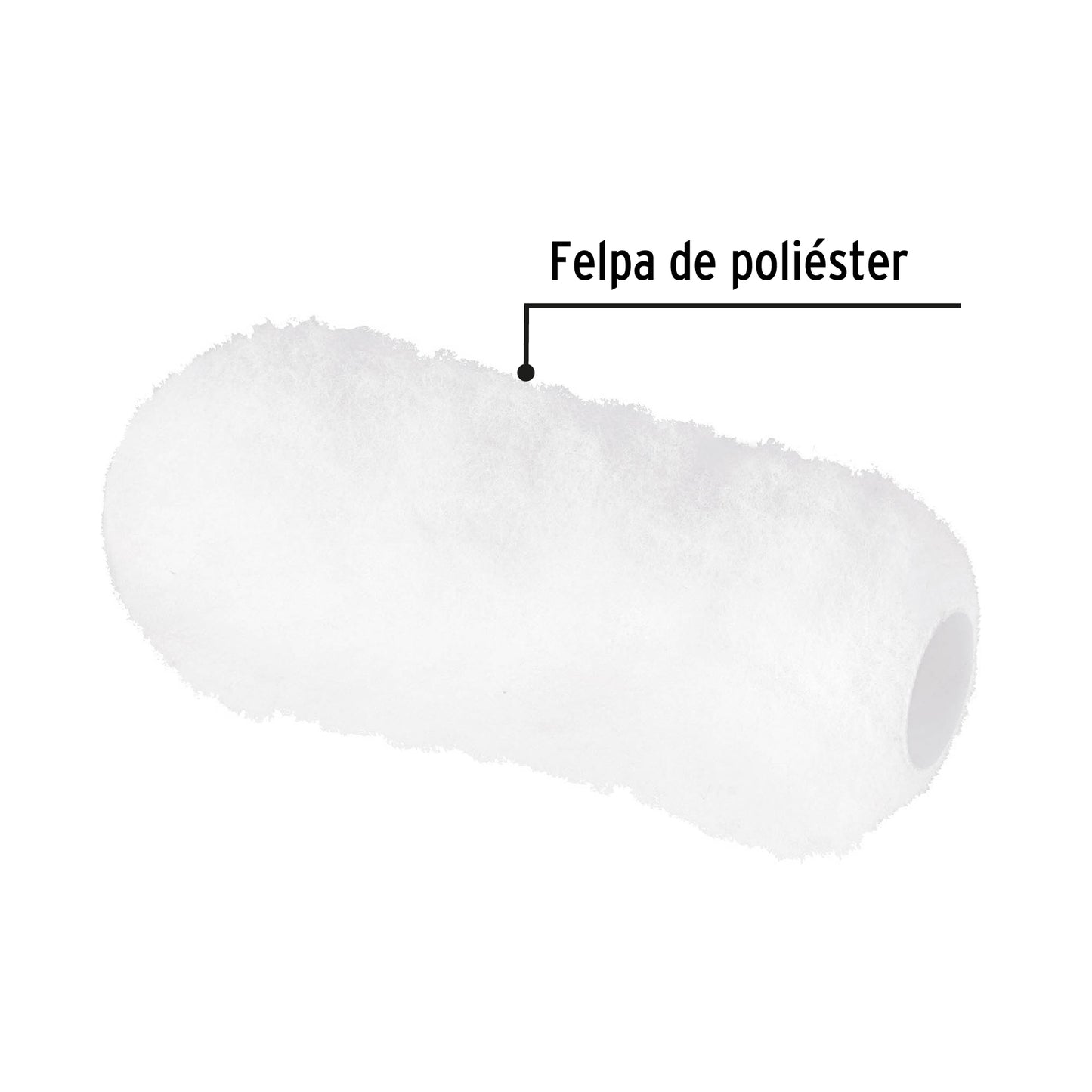 FELPA PARA RODILLO, 9X1-1/4,SUPERFICIES EXTRA RUGOSAS, PRETUL 28045 *
