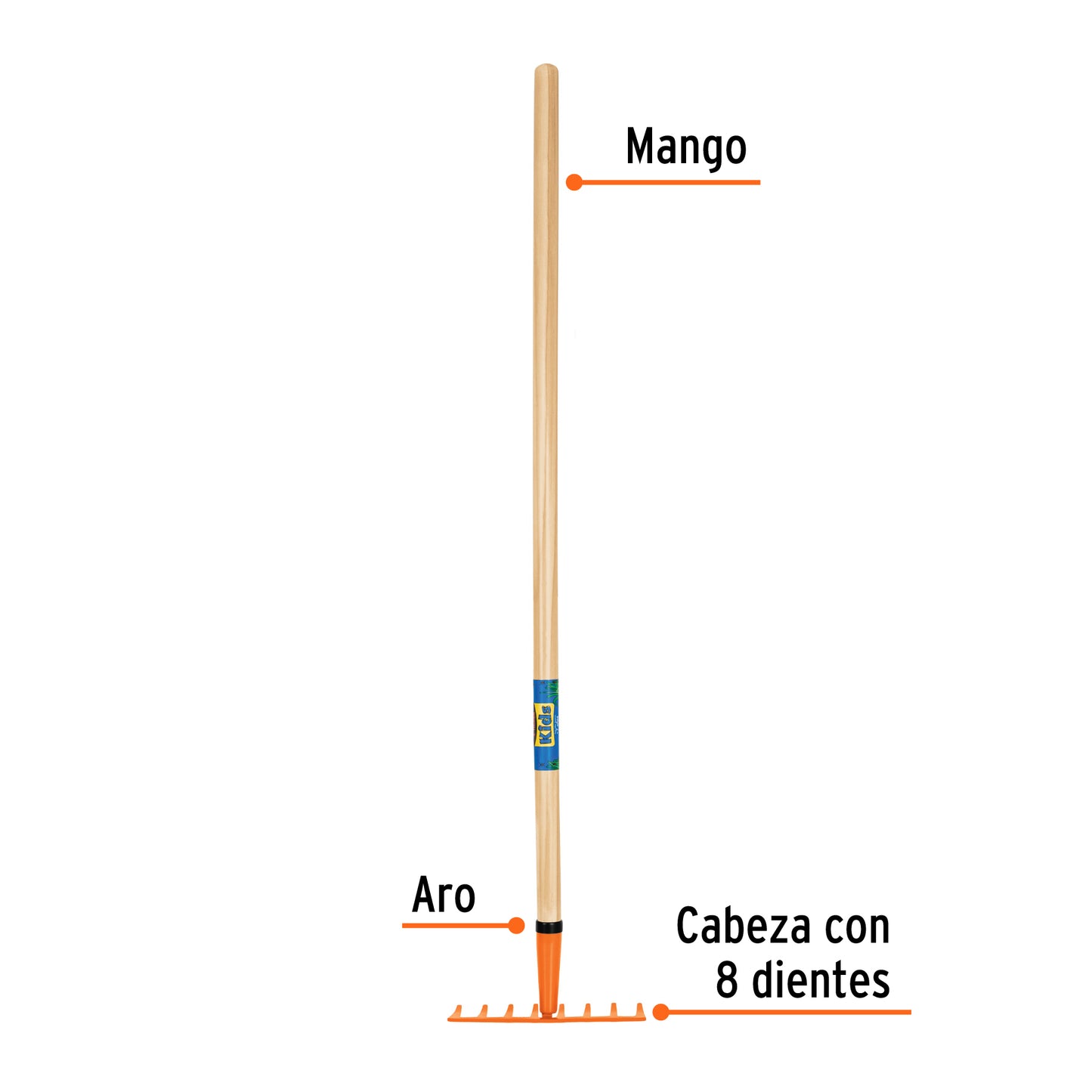 RASTRILLO PARA NIÑOS, MANGO DE 42', TRUPER 17895 *