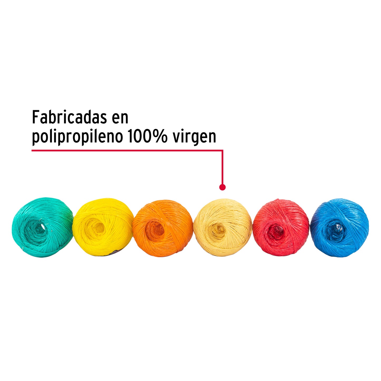 ROLLO DE RAFIAS COLORES SURTIDOS, CALIBRE 2.2 G/M 45033 *