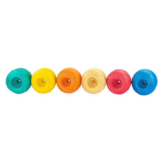 ROLLO DE RAFIAS COLORES SURTIDOS, CALIBRE 2.2 G/M 45033 *