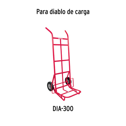 RUEDA DE HULE SÓLIDO 7" PARA DIABLO, DOBLE BALERO, PRETUL 45483 *