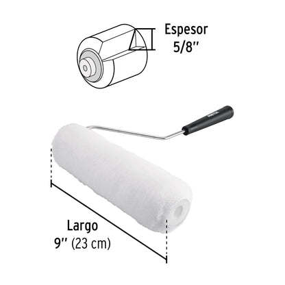 RODILLO PARA PINTAR 9 X 5/8'', SUPERFICIES POCO RUGOSAS, PRETUL 28034 *