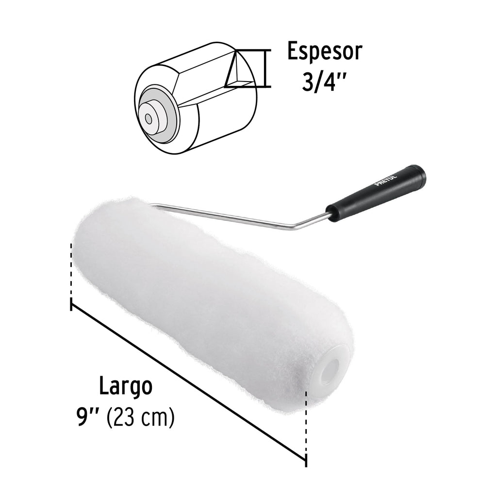 RODILLO PARA PINTAR, 9 X 3/4'', SUPERFICIES RUGOSAS, PRETUL 28035 *