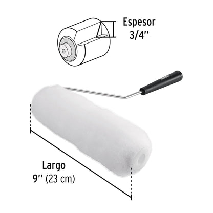 RODILLO PARA PINTAR, 9 X 3/4'', SUPERFICIES RUGOSAS, PRETUL 28035 *