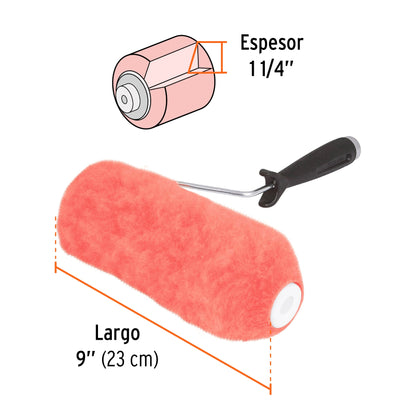 RODILLO PARA PINTAR 9" X 1-1/4" SUPERFICIES EXTRARRUGOSAS 13879 *