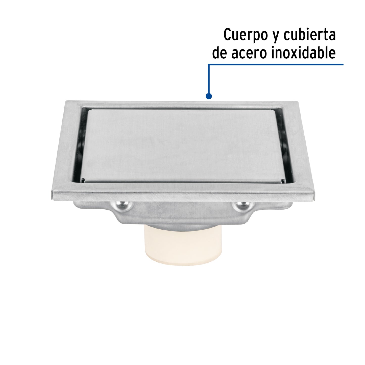 RESUMIDERO REVERSIBLE 4", ACERO INOX 46543 P