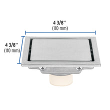 Cargar imagen en el visor de la galería, RESUMIDERO REVERSIBLE 4&quot;, ACERO INOX 46543 P
