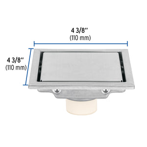 RESUMIDERO REVERSIBLE 4", ACERO INOX 46543 P