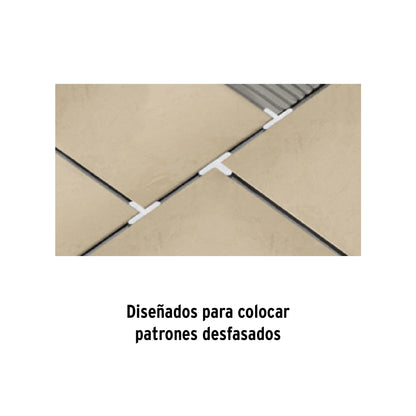 BOLSA CON 150 SEPARADORES ''T'' DE 3MM DE LOSETAS, TRUPER 103203 *