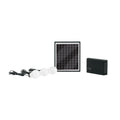 SISTEMA DE ILUMINACIÓN SOLAR 6 W, 3 LÁMP, LED 45870 *