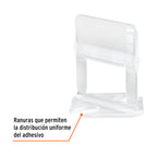 BOLSA CON 100 ANCLAS DE 1MM, PARA NIVELACIÓN DE AZULEJOS 102874 *