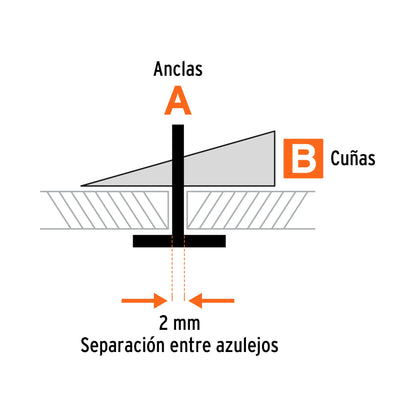 SISTEMA DE NIVELACIÓN DE AZULEJOS, TRUPER 100515 P