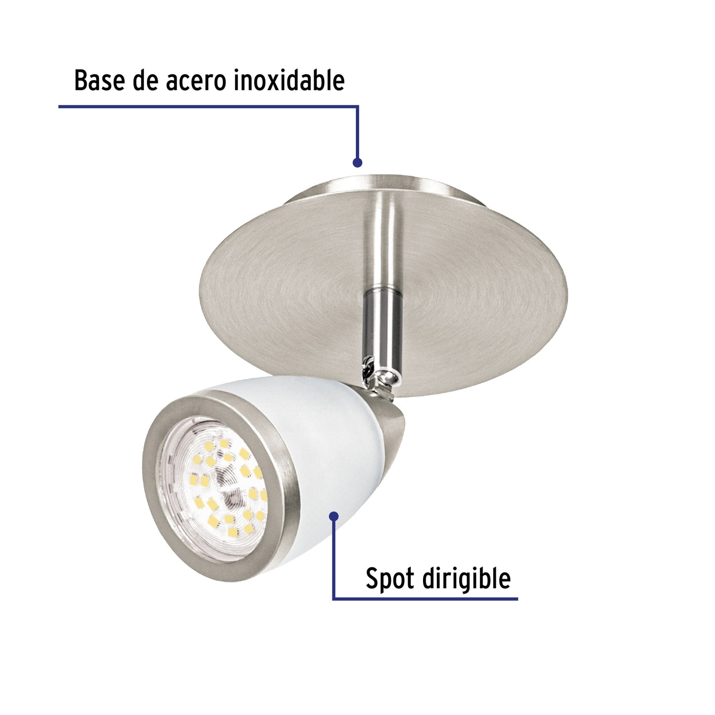 LUMINARIO DE SOBREPONER 1 SPOT GU10 49552 P