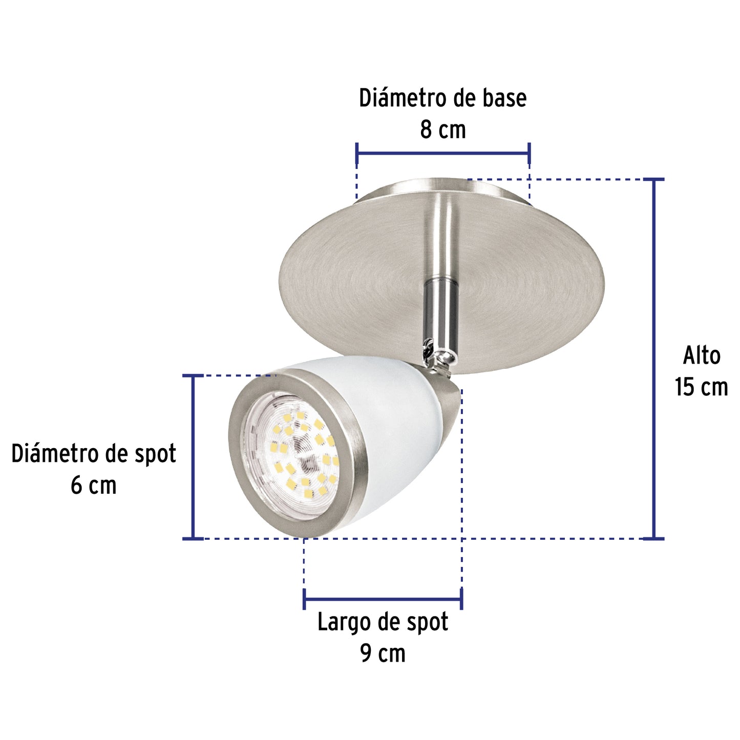 LUMINARIO DE SOBREPONER 1 SPOT GU10 49552 P