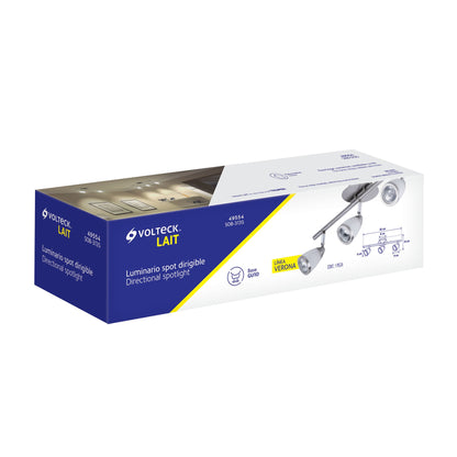 LUMINARIO DE SOBREPONER 3 SPOT GU10 49554 P