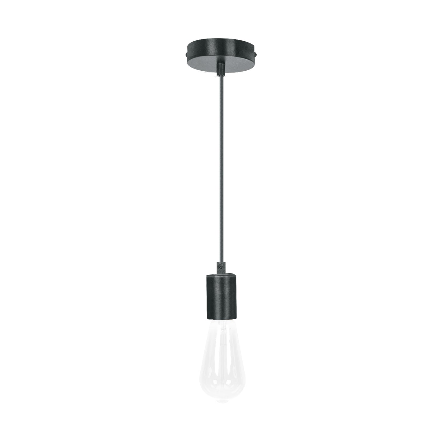 SOCKET COLGANTE METÁLICO, NEGRO, VOLTECK 45672 *