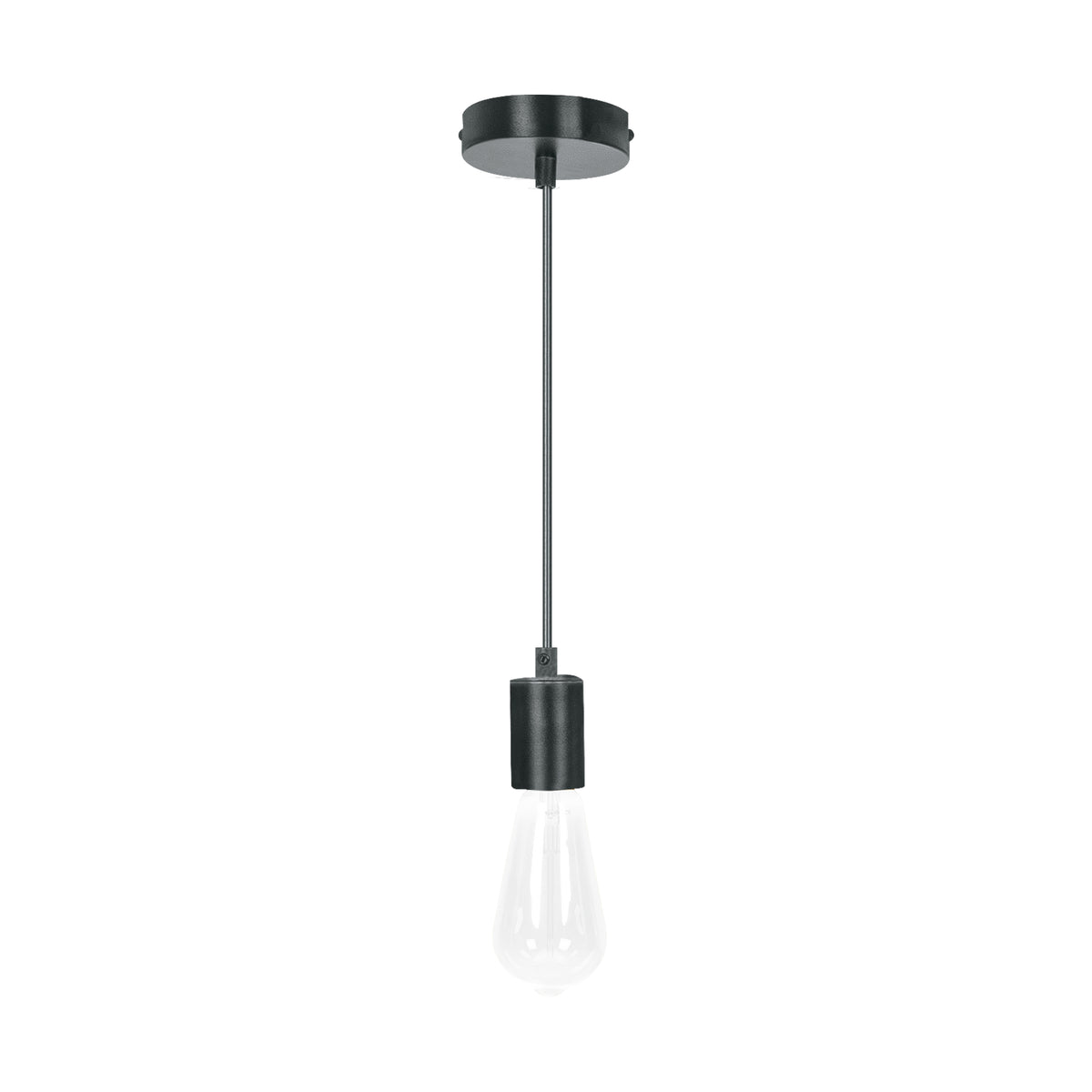 SOCKET COLGANTE METÁLICO, NEGRO, VOLTECK 45672 *