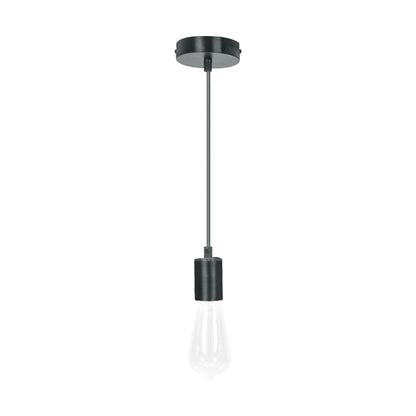 SOCKET COLGANTE METÁLICO, NEGRO, VOLTECK 45672 *