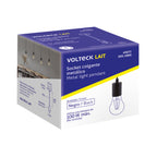 SOCKET COLGANTE METÁLICO, NEGRO, VOLTECK 45672 *