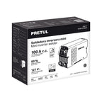 MINI SOLDADORA INVERSORA 100A, SERIE 300, 127V, PRETUL 29017 *