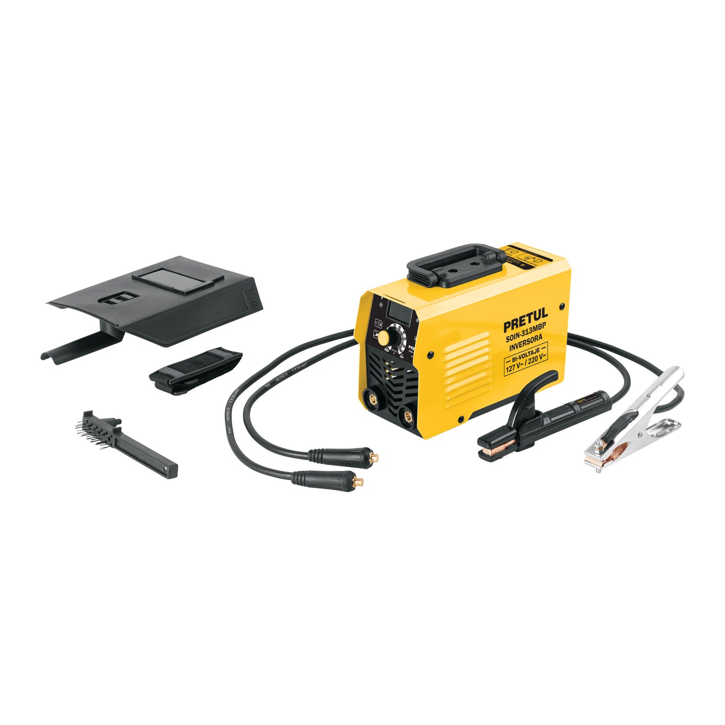 MINI SOLDADORA INVERSORA 130A, BI-VOLTAJE, SERIE 300, PRETUL 29019 P