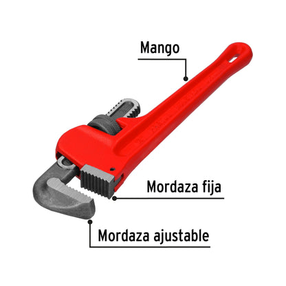 LLAVE STILSON 12'' CUERPO DE HIERRO MALEABLE, PRETUL 22012 *