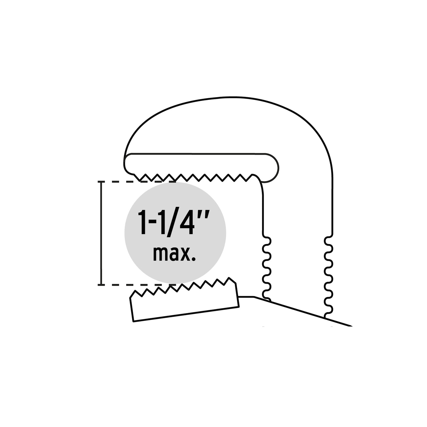 LLAVE STILSON 12'' CUERPO DE HIERRO MALEABLE, PRETUL 22012 *