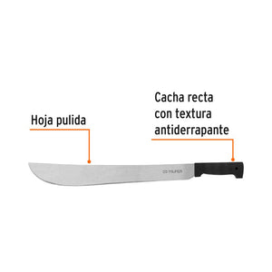 MACHETE ESTÁNDAR 18' CACHA NEGRA TRUPER 15865 *