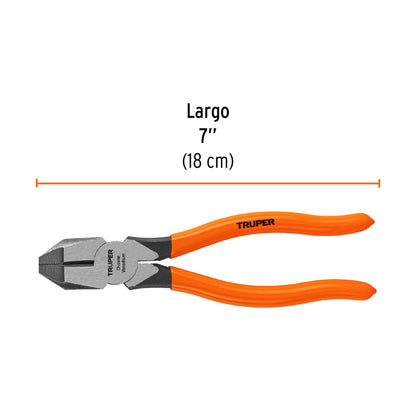 PINZA PROFESIONAL PARA ELECTRICISTA 7", TRUPER 17303 *