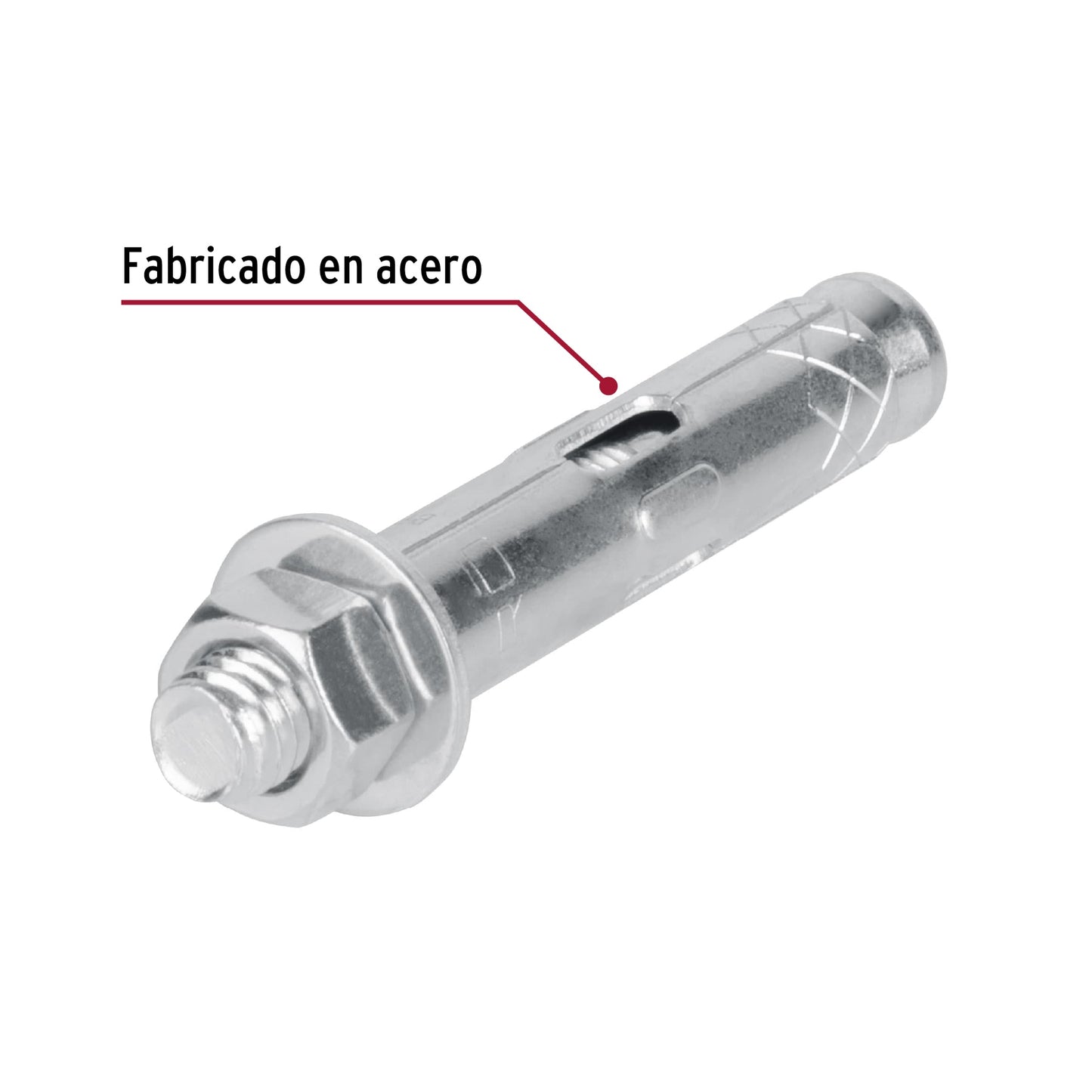 Caja con 50 taquetes expansivos de 3/8" con tornillo, FIERO 47339
