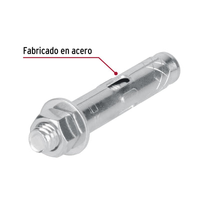 Caja con 50 taquetes expansivos de 3/8" con tornillo, FIERO 47339