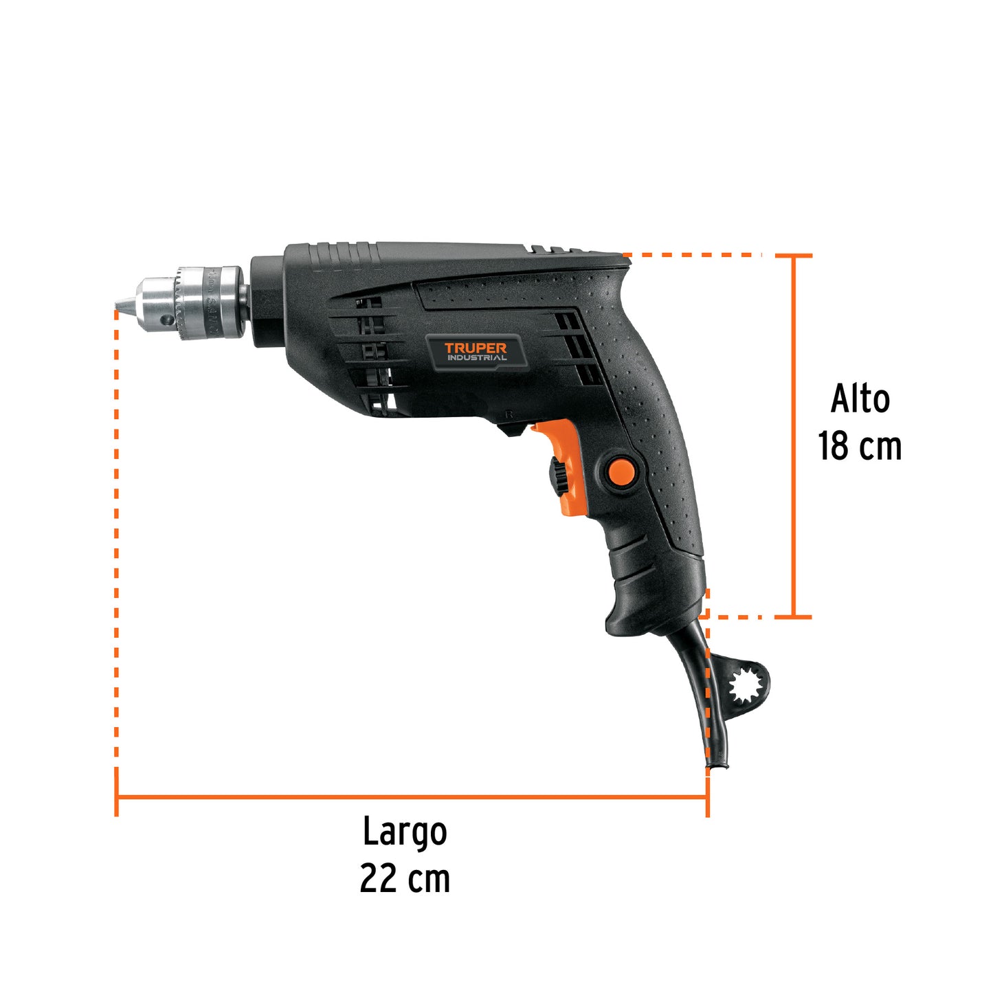 TALADRO INDUSTRIAL 3/8", 400 W 16706 *