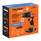 TALADRO INALAMBRICO 1/2'', 20V TRUPER PRO 103249 *