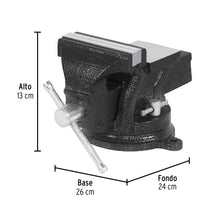 Cargar imagen en el visor de la galería, TORNILLO DE BANCO 4&#39;&#39; DE HIERRO GRIS, PRETUL 26039  *
