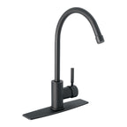 MONOMANDO PARA FREGADERO, CUELLO ALTO, NEGRO MATE, TUBIG 46767 P