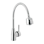 MONOMANDO PARA FREGADERO CON CUELLO FLEXIBLE, CROMO, TUBIG 47386 *