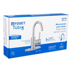 MONOMANDO CORTO PARA LAVABO, CROMO, FOSET TUBIG 46762 *