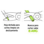 TIJERA 6'' DE ACERO INOXIDABLE PARA ELECTRICISTA, EXPERT 102864 *