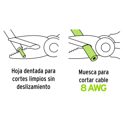 TIJERA 6'' DE ACERO INOXIDABLE PARA ELECTRICISTA, EXPERT 102864 *