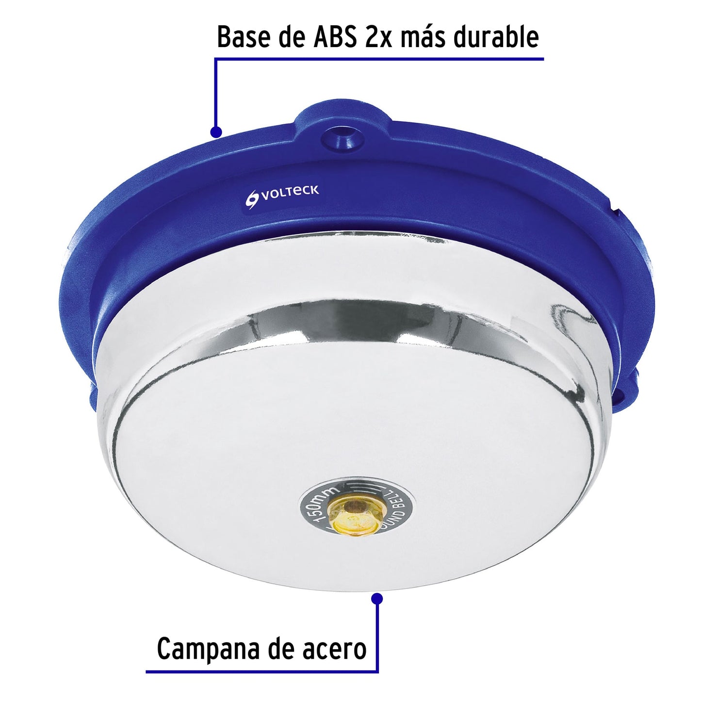TIMBRE TIPO CAMPANA DE 6", VOLTECK 46609 N