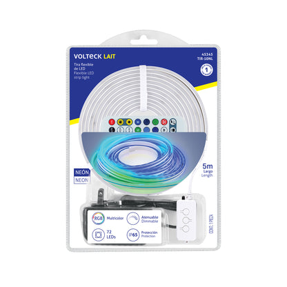 TIRA FLEX LED NEÓN 11 W PARA INTERIOR Y EXTERIOR, 5 M RGB 45345 *