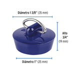 TAPÓN PVC PARA LAVABO, 26 A 35MM, FOSET 49815 *
