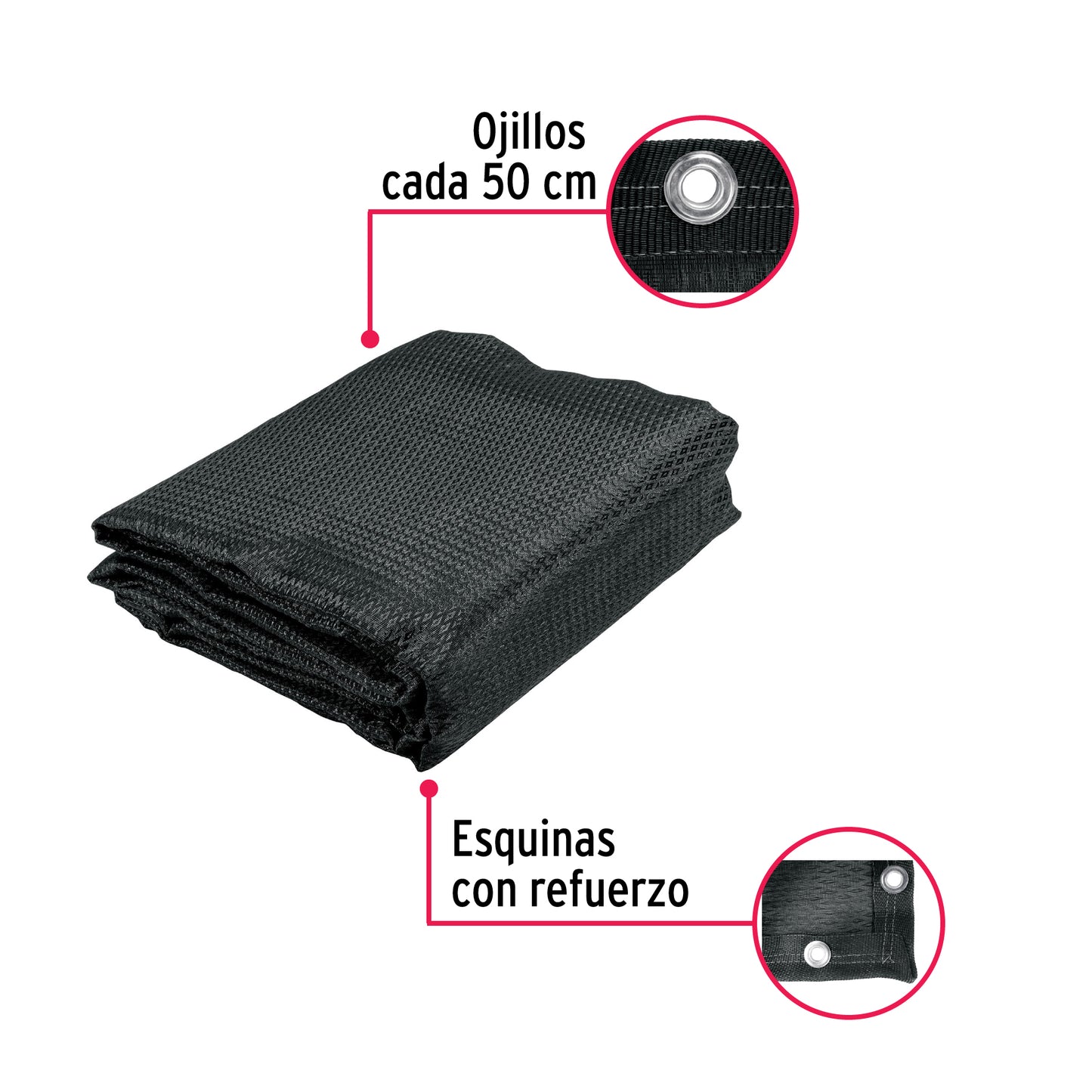 TOLDO SOMBRA, 80%, 3.60 X 3M 44708 *