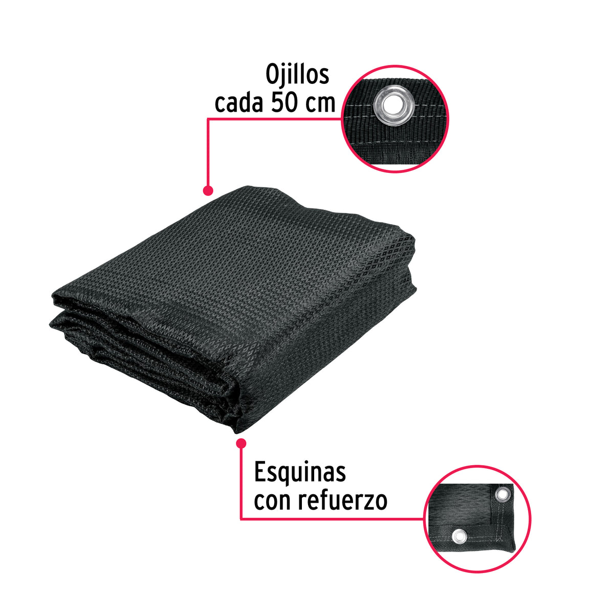 TOLDO SOMBRA, 80%, 3.60 X 3M 44708 *